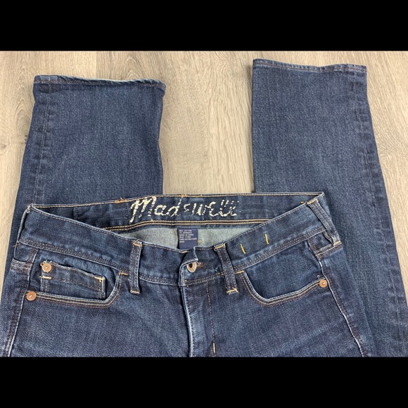 [SOLD] Madewell Rail Straight Jeans Dark Wash - Picture 5 of 8